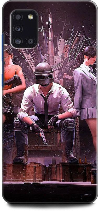 Afterglow Back Cover for SAMSUNG Galaxy A31 PUBG, KAR98, PUBG LOVER, PUBG GAME, PUBG LOVE, CHICKEN DINNER  (Multicolor, Shock Proof, Pack of: 1)