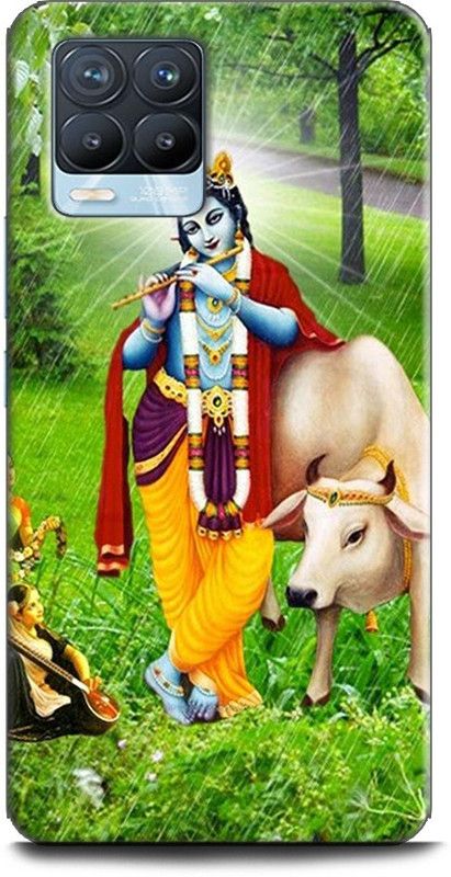 INDICRAFT Back Cover for Realme 8  (Multicolor, Dual Protection, Pack of: 1)
