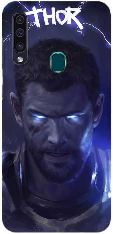 NDCOM Back Cover for Samsung Galaxy A20s Avengers End Game Thor Printed  (Multicolor, Hard Case, Pack of: 1)