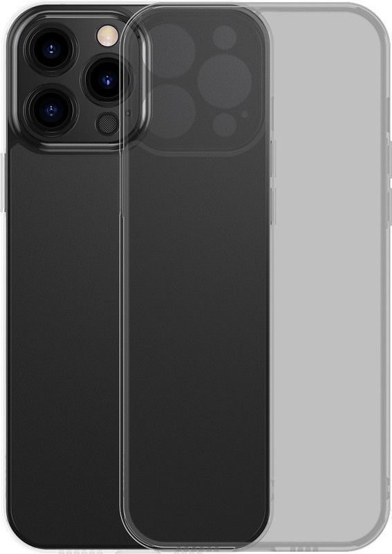 Baseus Back Cover for Frosted Glass Protective Case For iPhone 13 Pro Black  (Black, Hard Case, Pack of: 1)