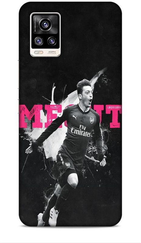 Coverland Back Cover for Vivo V20  (Black, White)