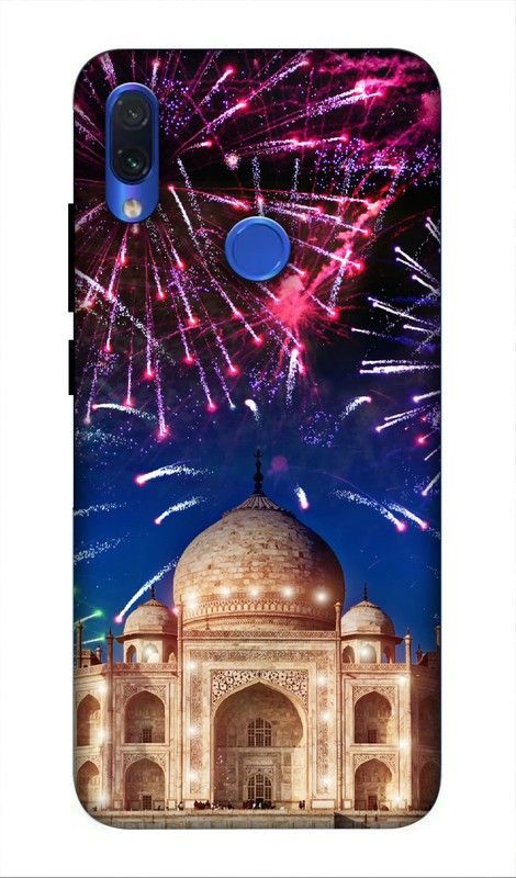 LUCKY MOBI.COM Back Cover for Mi REDMI NOTE 7 ( TAJMAHAL WALLPAPER) PRINTED BACK COVER  (Multicolor, Waterproof, Pack of: 1)