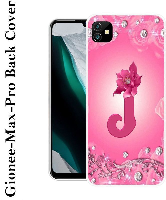 Sswastik Back Cover for Gionee Max Pro  (Pink, Silver, Silicon)