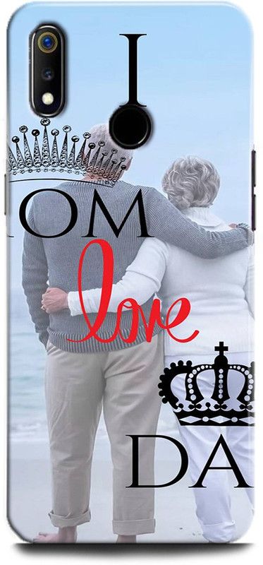 Afterglow Back Cover for Realme 3 LOVE MOM DAD, BABA, PAPA,LOVE, FATHER, MOTHER,MOM  (Multicolor, Shock Proof, Pack of: 1)