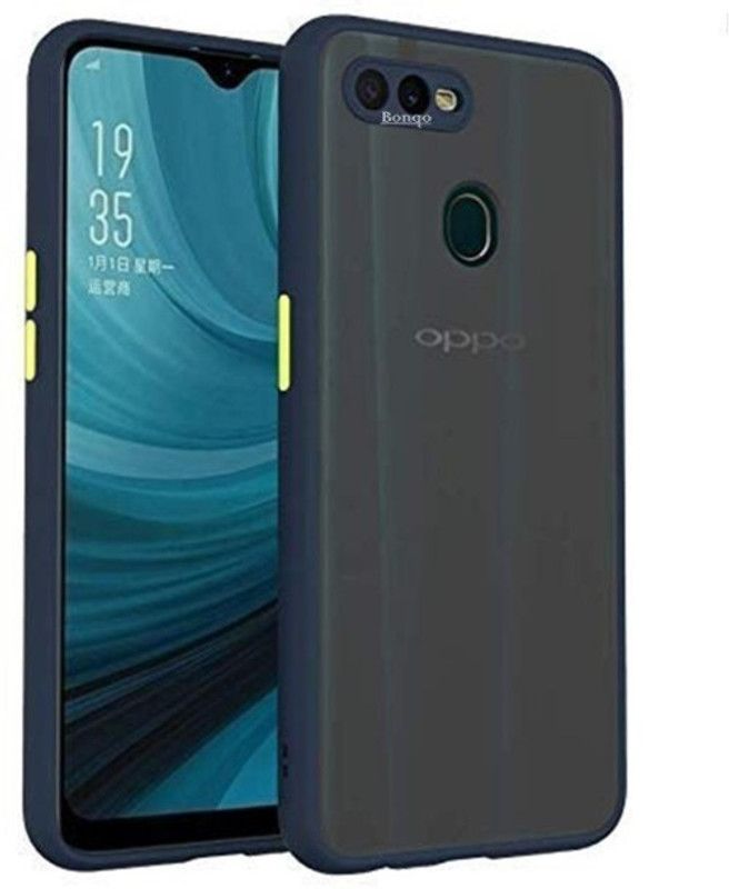 ALONZO Front & Back Case for Oppo A7  (Blue, Camera Bump Protector, Pack of: 1)