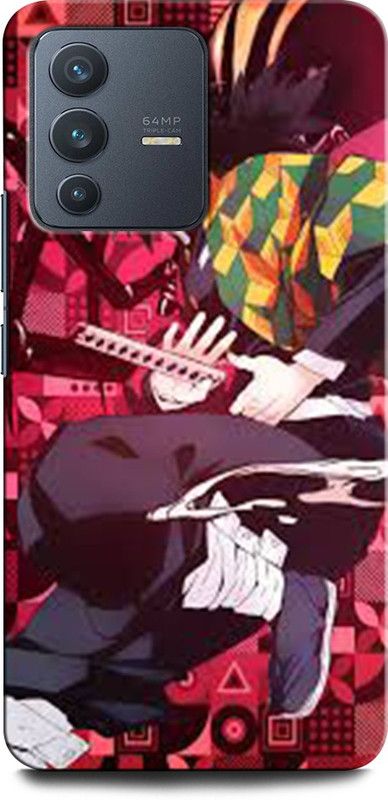 ORBIQE Back Cover for Vivo V23 Pro 5G DEMON SLAYER, ANIME, CARTOON, ACTOR  (Multicolor, Hard Case, Pack of: 1)