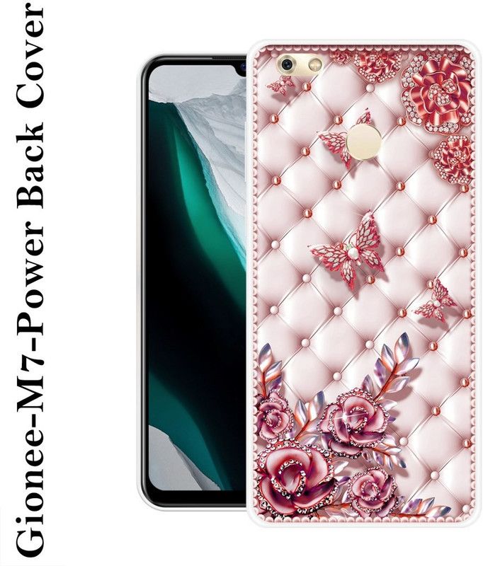 SUPERCASE Back Cover for Gionee M7 Power  (Pink, White, Silicon)