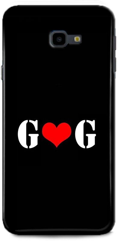 Afterglow Back Cover for SAMSUNG Galaxy J4 Plus G G, G LOVES G, NAME, LETTER, ALPHABET, GG LOVE, HART  (Multicolor, Shock Proof, Pack of: 1)