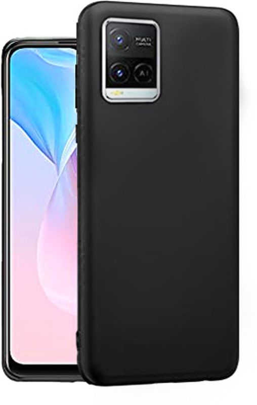 Mozo Back Cover for VIVO Y21 (2021)  (Black, Flexible)