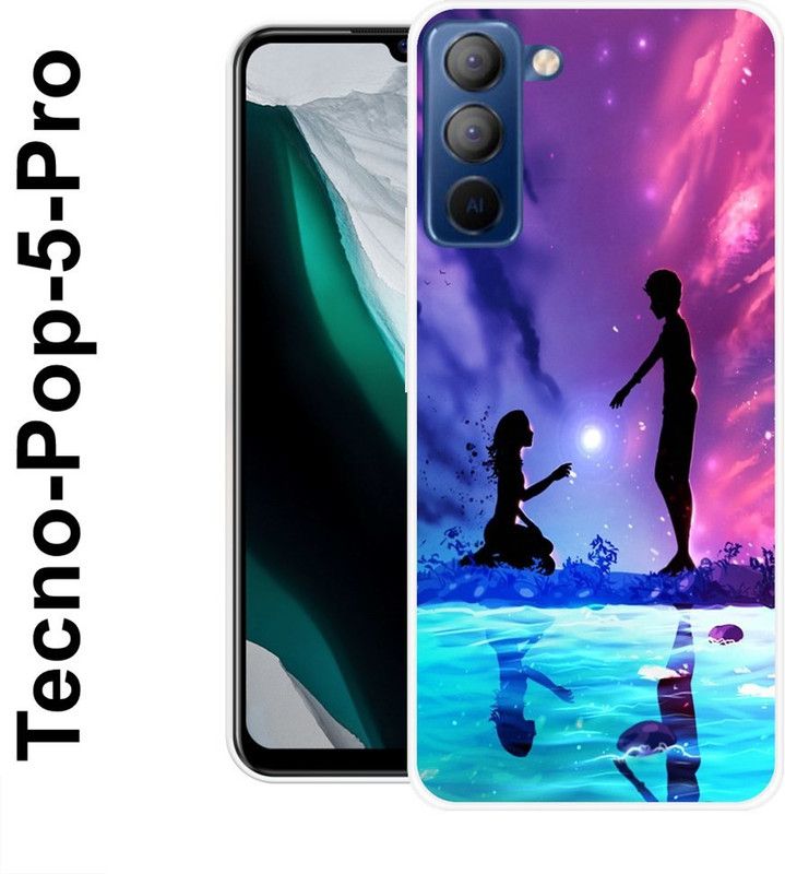 JATLAND Back Cover for Tecno Pop 5 Pro  (Multicolor, Silicon)