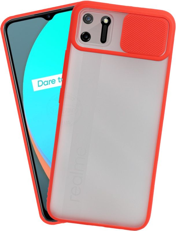 VAKIBO Back Cover for Realme C11  (Red, Pack of: 1)