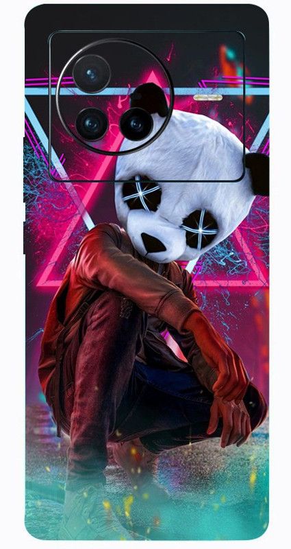 BugguSkin VIVO X80 5G Mobile Skin  (Ultra Super Panda Party Mood Skin With High Matte Finish.)