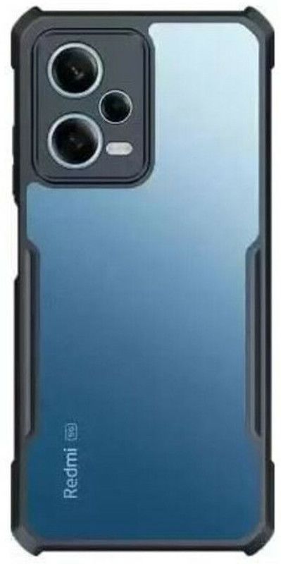 Sciforce Back Cover for Redmi Note 12 Pro 5G  (Black, Transparent, Grip Case, Pack of: 1)
