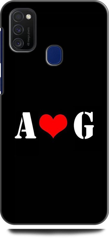 Afterglow Back Cover for SAMSUNG Galaxy M30s A G, A LOVES G, NAME, LETTER, ALPHABET, AD LOVE, HART  (Multicolor, Shock Proof, Pack of: 1)