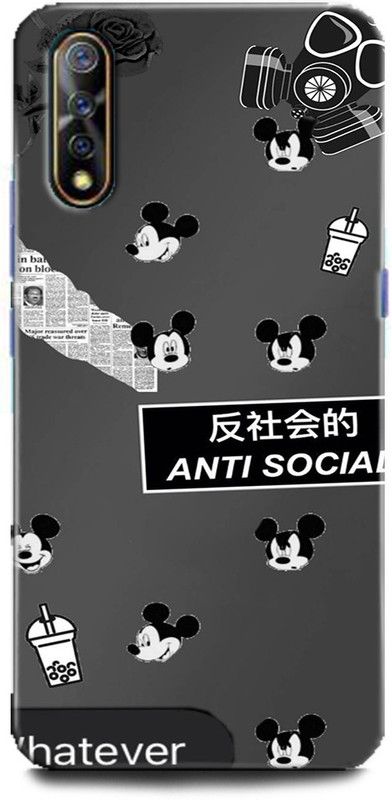 Afterglow Back Cover for Vivo Z1x BLACK AND WHITE, BLACK, WHITE  (Multicolor, Shock Proof)