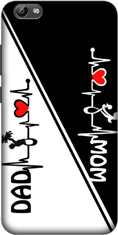 Ekish Back Cover for VIVO Y66  (Black, White, Pack of: 1)