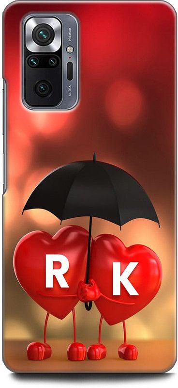 KEYCENT Back Cover for REDMI Note 10 Pro Max R K, R LOVES K, NAME, LETTER, ALPHABET, RK LOVE, HART, BLUE  (Multicolor, Pack of: 1)