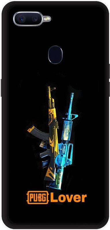 SSMORYA Back Cover for OPPO F9, OPPO F9 Pro (PUBG Mobile Gun) Printed  (Multicolor, Shock Proof, Pack of: 1)