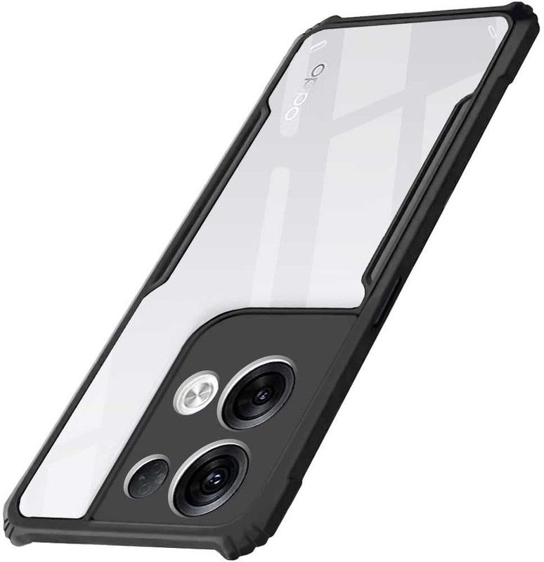 RD DREAMS Bumper Case for Oppo Reno 8 Pro Case | 360 Protection | Protective Design | Transparent Back  (Black, Flexible, Pack of: 1)