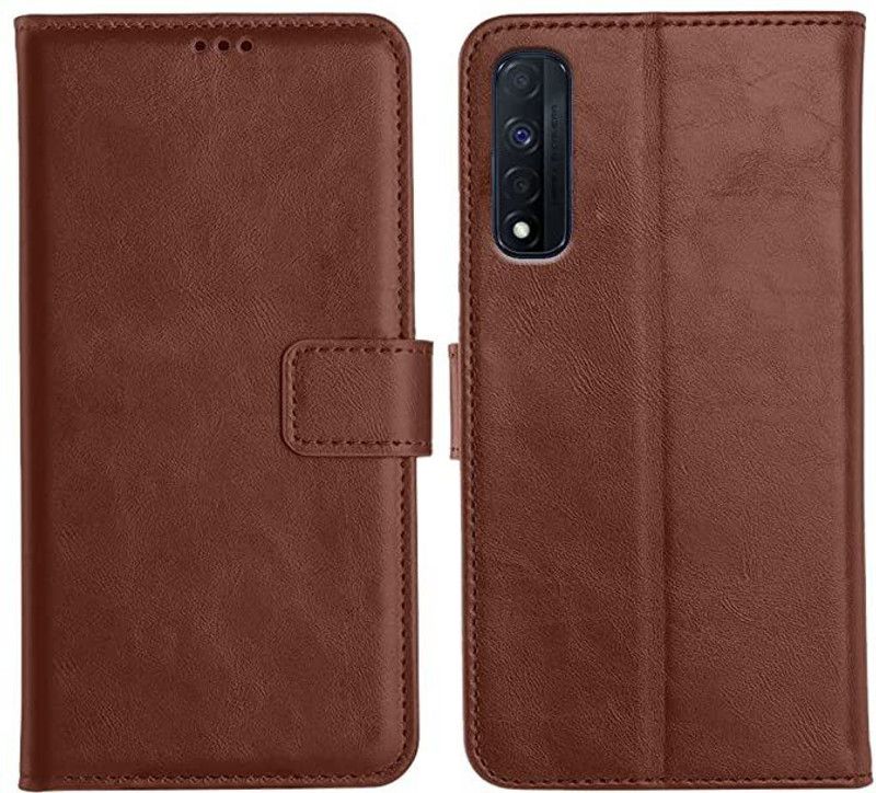 B.D.A Flip Cover for NARZO 30 4g  (Brown)