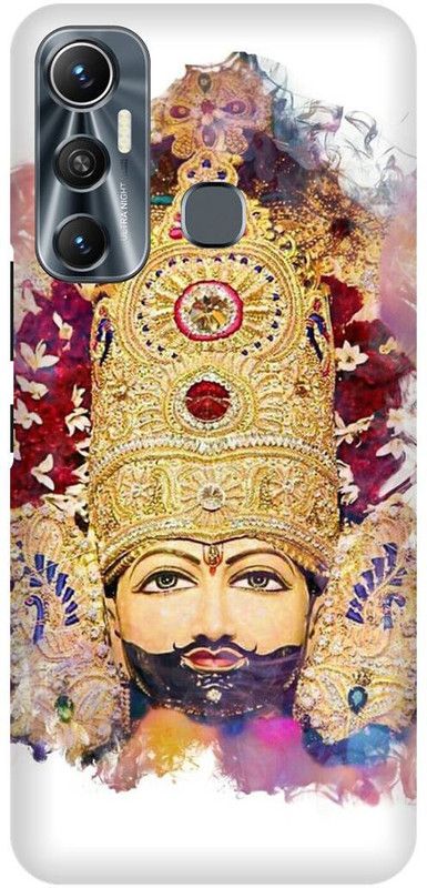 FIKORA Back Cover for Infinix Hot 11, X662, KRISHAN, KANHAI, JI  (Gold, Hard Case, Pack of: 1)