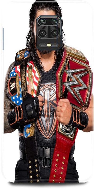 MRBE Back Cover for Redmi Note 9 Pro, ROMAN REIGNS BACK COVER  (Multicolor, Hard Case, Pack of: 1)