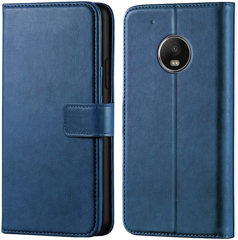 zenax Flip Cover for Motorola Moto G5 Plus  (Blue, Pack of: 1)