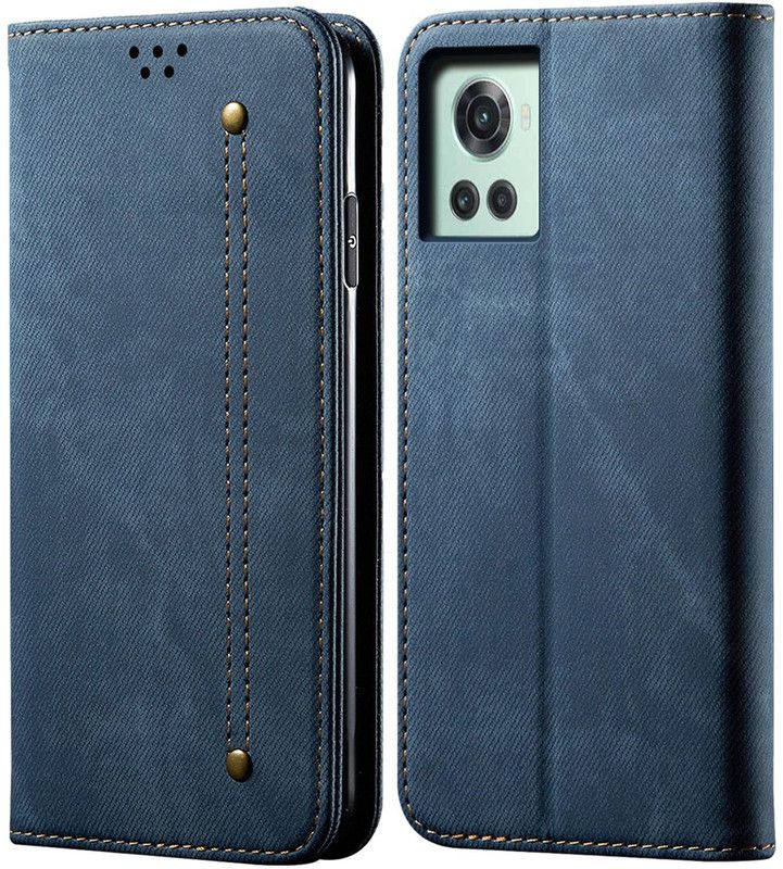 HEAVY DUTY Flip Cover for One Plus 10R / OnePlus 10R  (Blue, Magnetic Case)