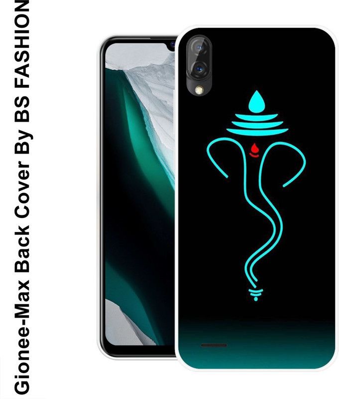BSRAJ Back Cover for Gionee Max  (Blue, Black, Silicon)