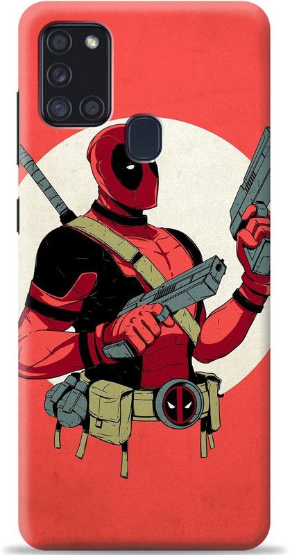Crafter Back Cover for Samsung Galaxy A21s  (Red, Shock Proof, Pack of: 1)