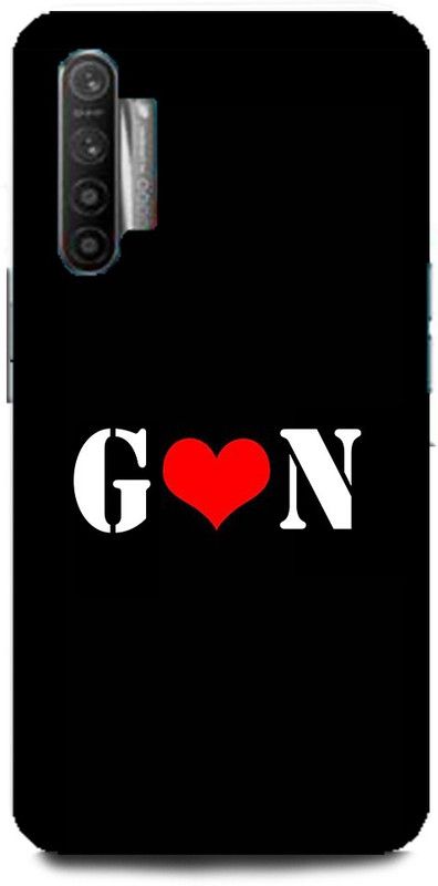 Afterglow Back Cover for Realme XT G N, G LOVES N, NAME, LETTER, ALPHABET, GN LOVE, HART  (Multicolor, Shock Proof, Pack of: 1)