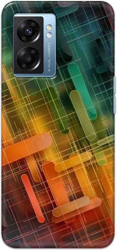 NDCOM Back Cover for OPPO K10 5G Abstract Bright Printed  (Multicolor, Hard Case, Pack of: 1)
