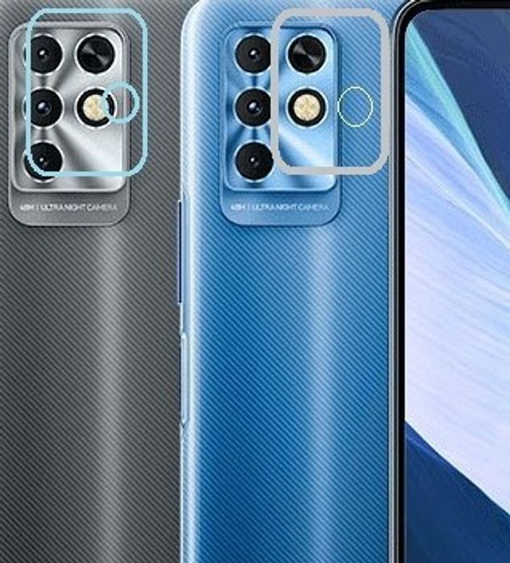 Transparent Back Camera Lens Glass Protector for Eii Infinix Note 11i  (Pack of: 2)