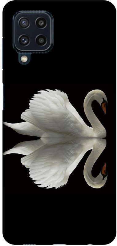 Flipkart SmartBuy Back Cover for Samsung Galaxy M32  (Black, White, 3D Case, Pack of: 1)