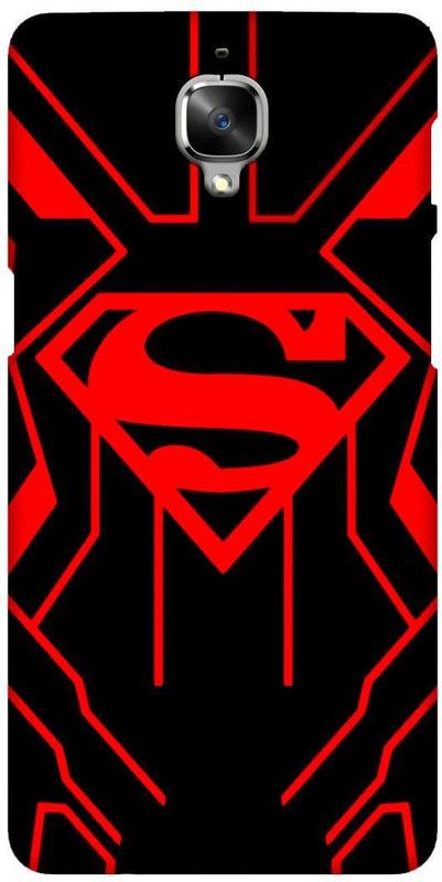 Smutty Back Cover for OnePlus 3T, A3010 - Superman Logo Print  (Multicolor, Hard Case, Pack of: 1)