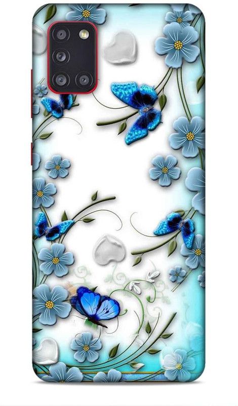 Samsidhi Back Cover for Samsung Galaxy A31  (Blue, White)