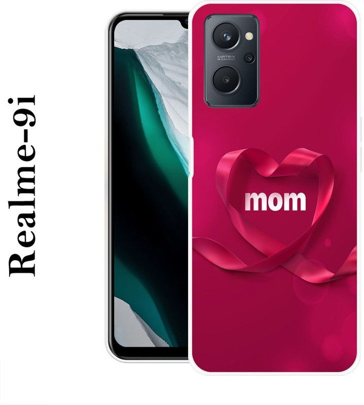 KUDI Back Cover for Realme 9i  (Maroon, Silicon)