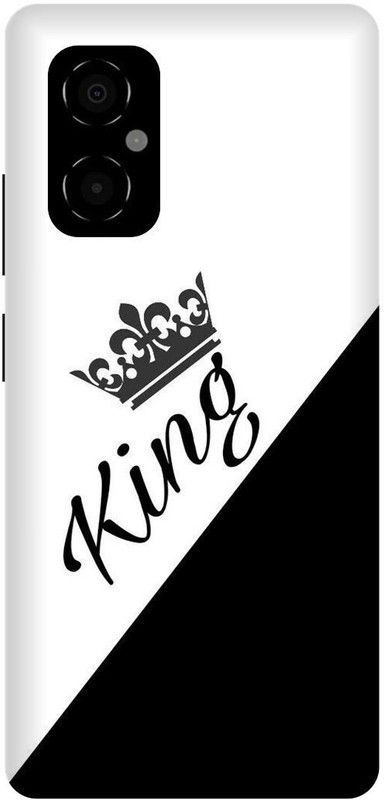 play fast Back Cover for POCO M4 5G, MZB0BRWIN, KING, PRINCE, RAJA  (White, Hard Case, Pack of: 1)