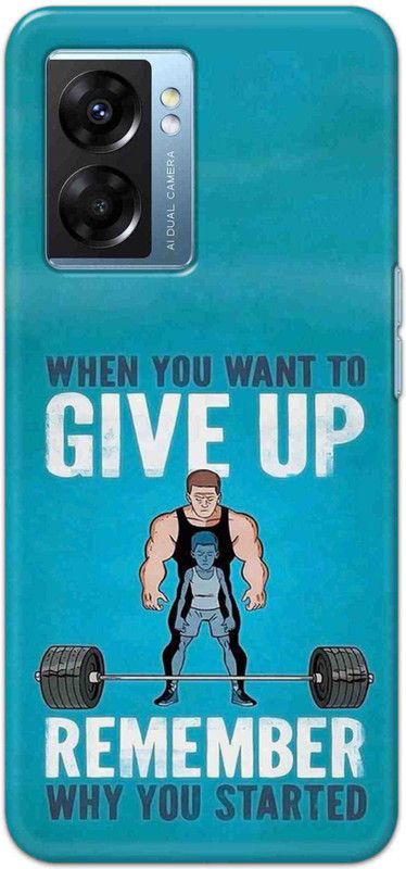 NDCOM Back Cover for OPPO K10 5G Why You Started Printed  (Multicolor, Hard Case, Pack of: 1)