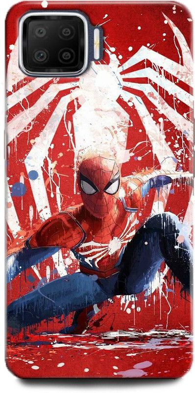 Afterglow Back Cover for Oppo F17 SPIDERMAN, LOGO, MARVAL, SUPERHERO, COMIC, PETER PARKER  (Multicolor, Shock Proof, Pack of: 1)
