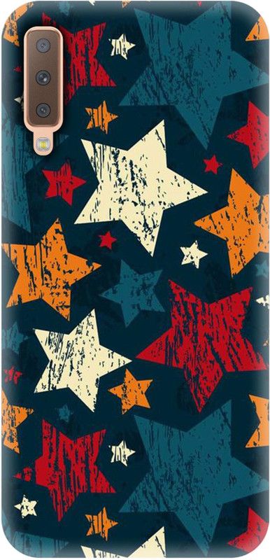 Smutty Back Cover for Samsung Galaxy A7 2018 Edition, SM-A750F - Stars Print  (Multicolor, Hard Case)