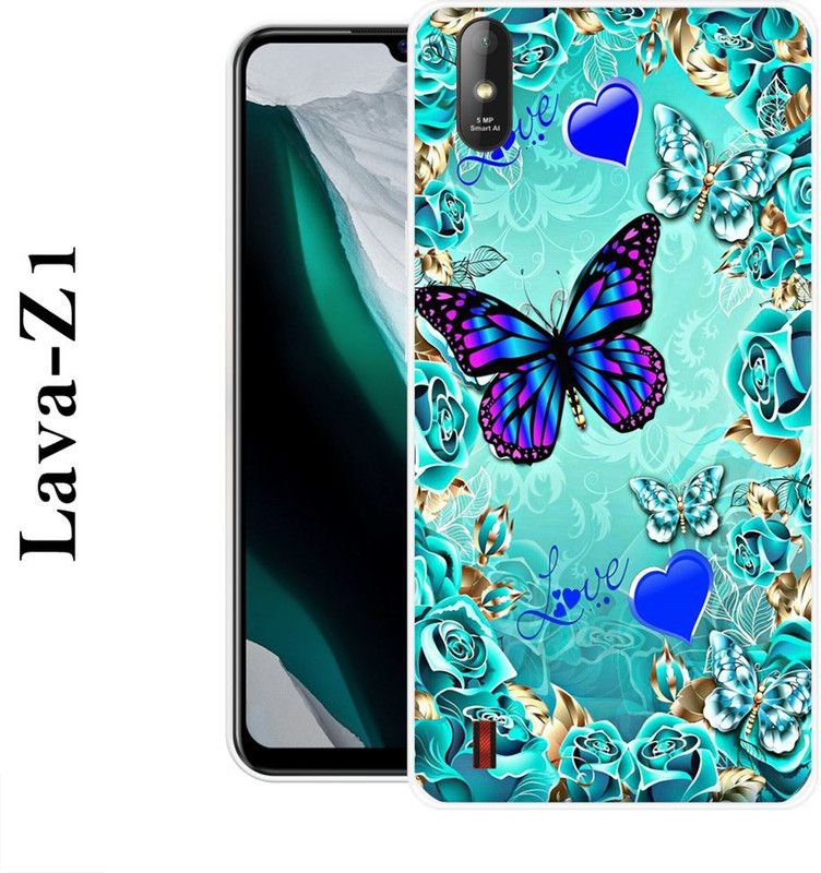 PALWALE BALAJI Back Cover for Lava Z1  (Blue, Grip Case, Silicon)