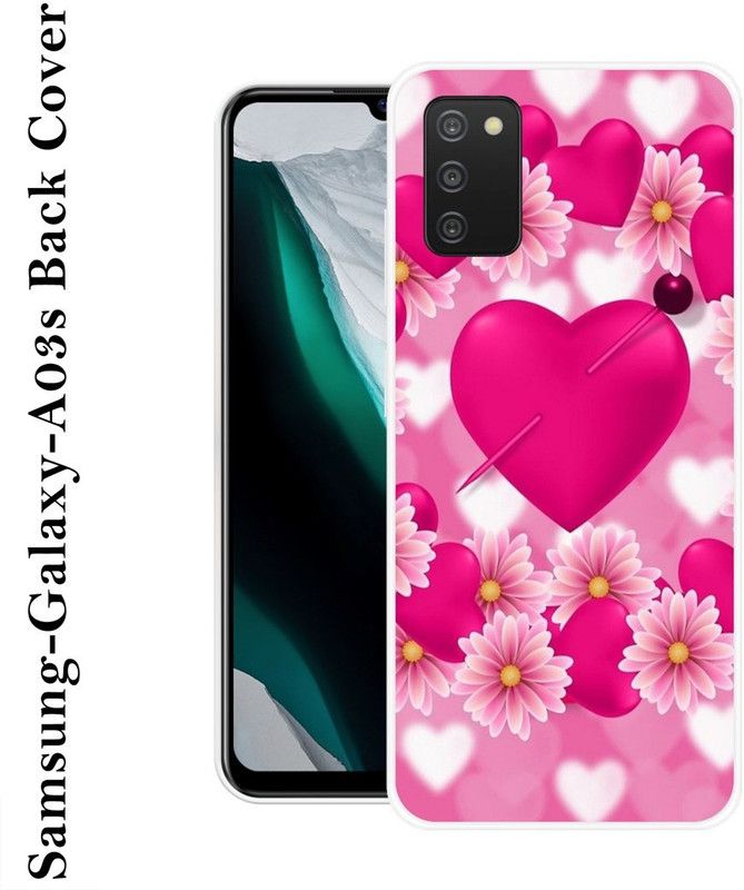 SHREE BALAJI Back Cover for Samsung Galaxy A03s  (Pink, Grip Case, Silicon)