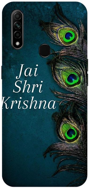 THESTONEWELL Back Cover for OPPO A31 RADHIY RADHIY JAI SHRI KRISHNA GOD LETER  (Multicolor, Waterproof, Pack of: 1)