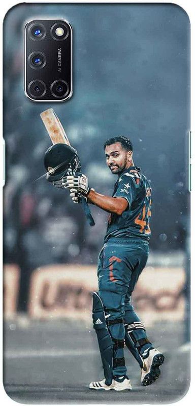 NDCOM Back Cover for OPPO A52 Hitman Rohit Sharma Printed  (Multicolor, Hard Case, Pack of: 1)