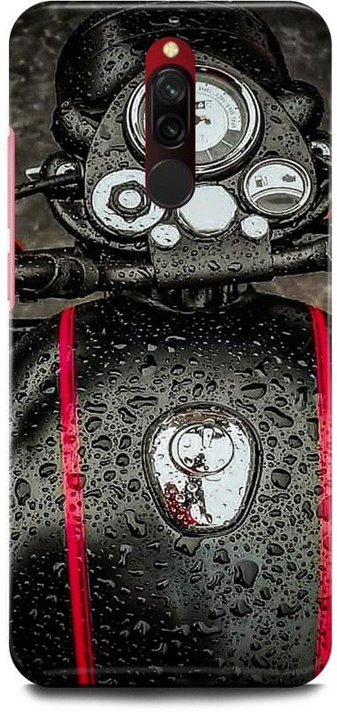 FRONK Back Cover for Redmi 8, M1908C3II, ROYAL, ENFIELD, BULLET, CLASSIC, BIKE, LOVER, RACER  (Grey, Hard Case, Pack of: 1)