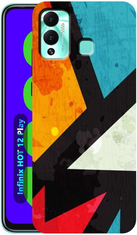 BUYMORE Back Cover for Infinix HOT 12 Play  (Multicolor, Grip Case, Silicon, Pack of: 1)