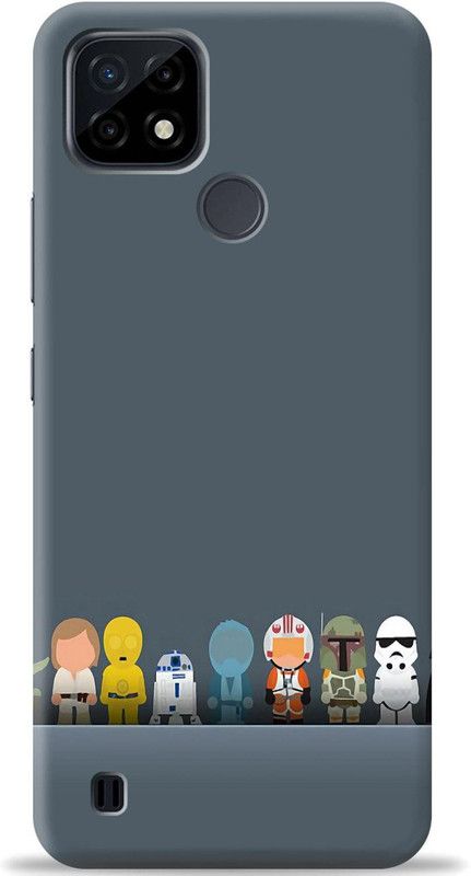 Loffar Back Cover for Realme C21  (Blue, Shock Proof, Pack of: 1)