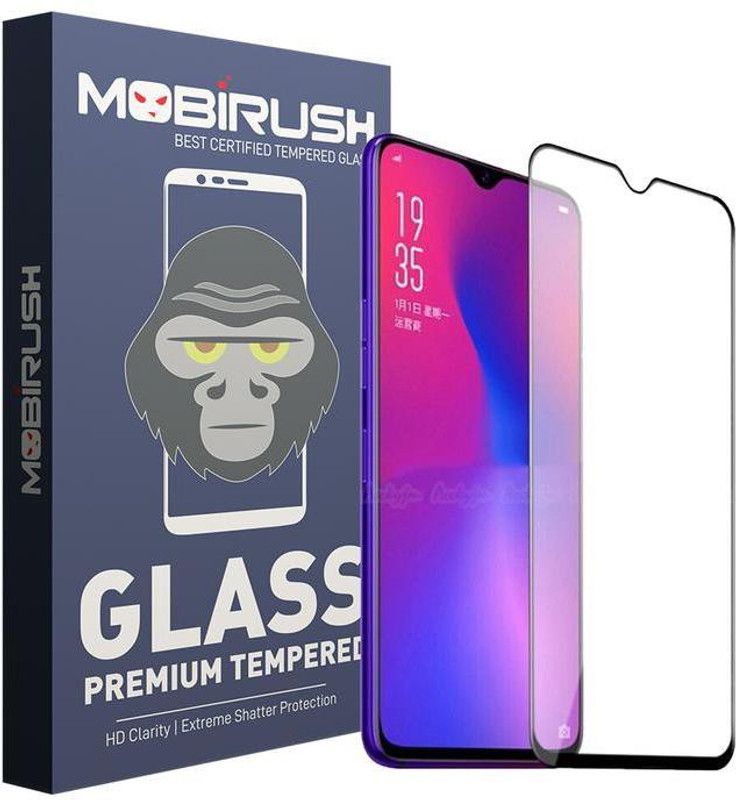 MOBIRUSH Edge To Edge Tempered Glass for Oppo R15 Pro  (Pack of 1)