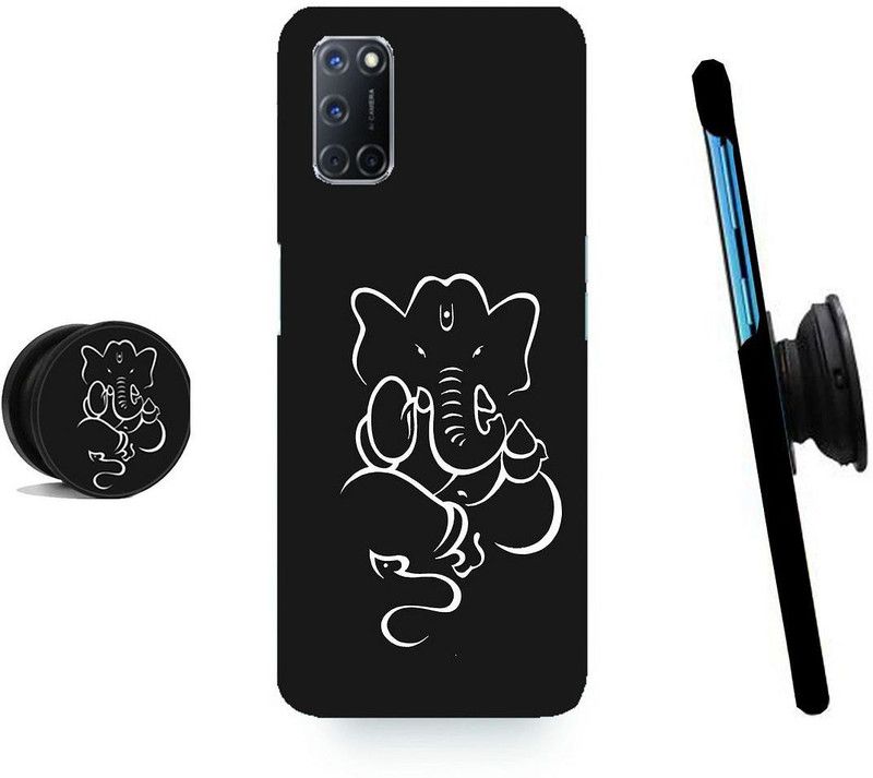 MY SWAG Back Cover for Oppo A52, Oppo A72, Oppo A92  (Black, White, Cases with Holder)